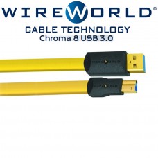 USB кабель Wireworld Chroma 8 USB 3.0 A-B Flat Cable 1.0m (C3AB1.0M-8)